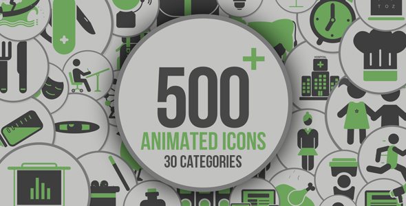 Videohive Animated Icons 500+ 21005179