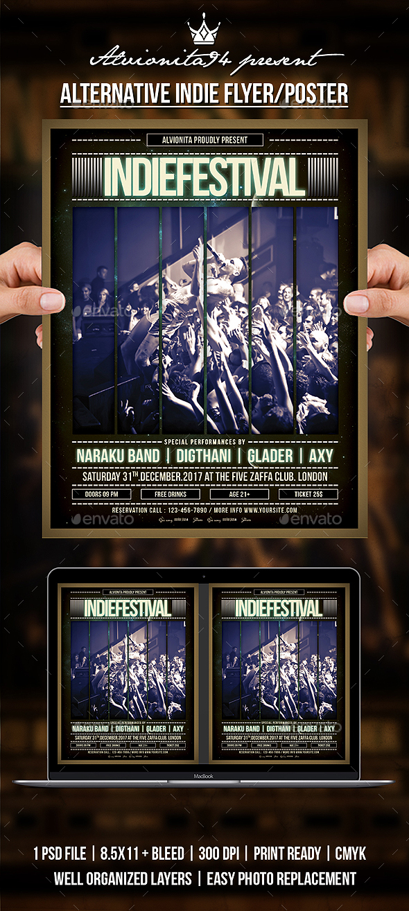 GraphicRiver Alternative Indie Flyer Poster 20990624 GraphicRiver Alternative Indie Flyer Poster 20990624