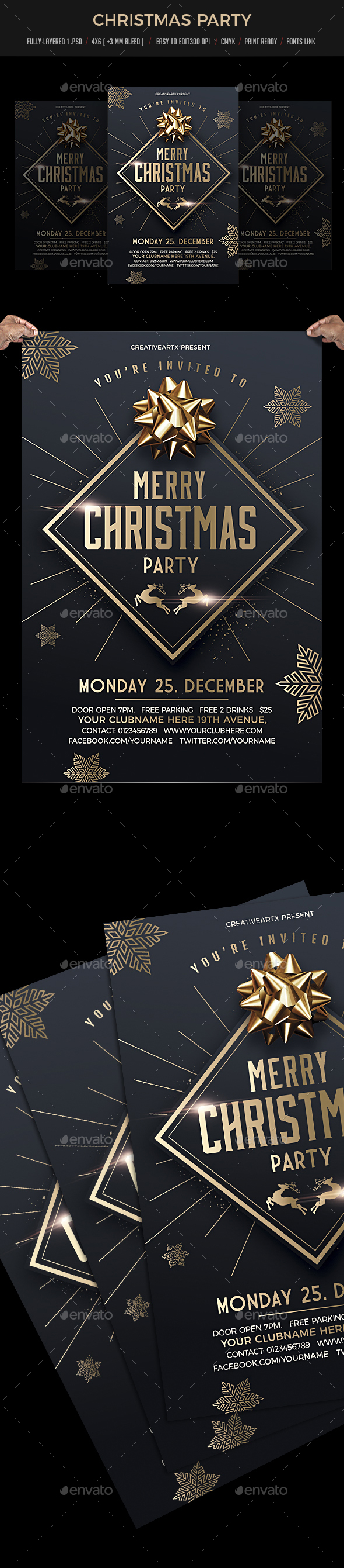Christmas Party - Events Flyers