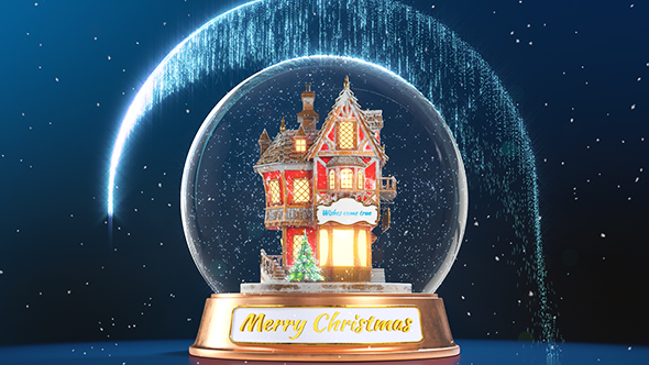 Christmas Snow Globe Wishes Full HD After Effects Video Template