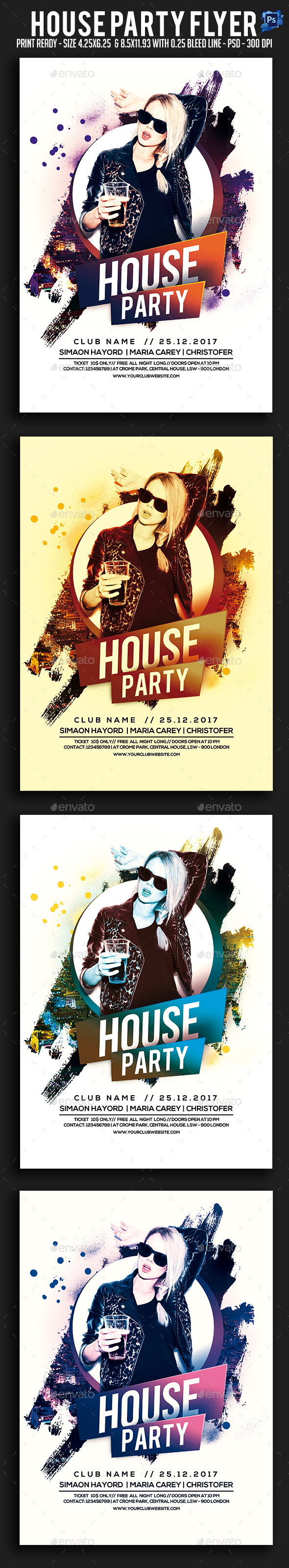 GraphicRiver House Party Flyer 21006352 GraphicRiver House Party Flyer 21006352