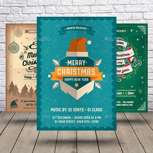GraphicRiver Christmas & Happy New Year Flyer Bundle 21006686 GraphicRiver Christmas & Happy New Year Flyer Bundle 21006686