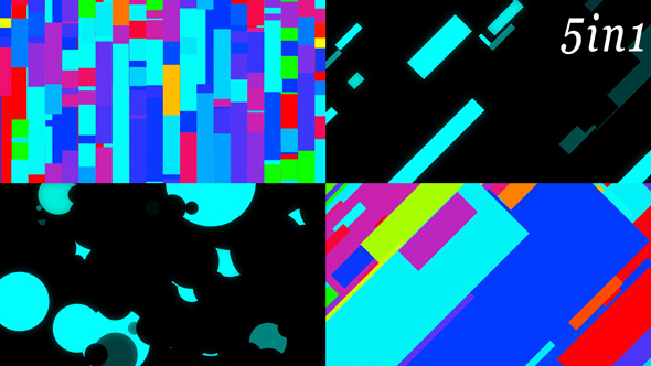 Pattern Glow - VJ Loop Pack (5in1), Motion Graphics | VideoHive