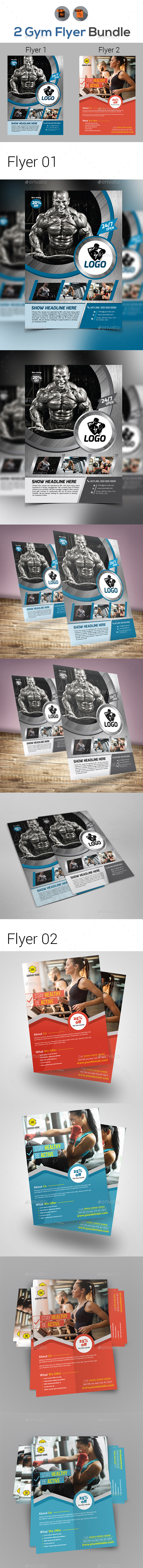 GraphicRiver Fitness Gym Flyer Bundle 21007280 GraphicRiver Fitness Gym Flyer Bundle 21007280