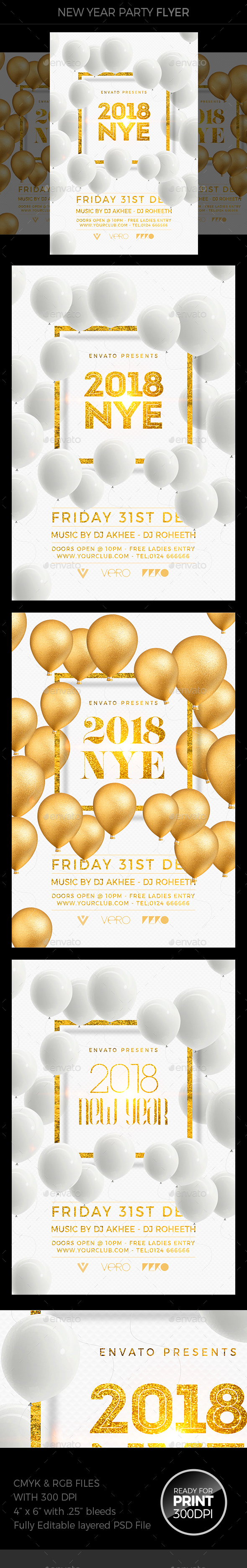 New Year Party Flyer - Clubs & Parties Events