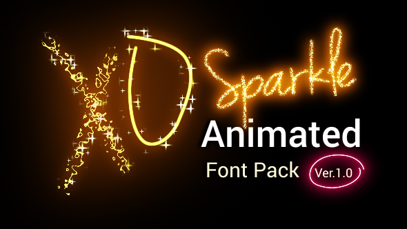 Sparkle Animated Font - VideoHive 21008308