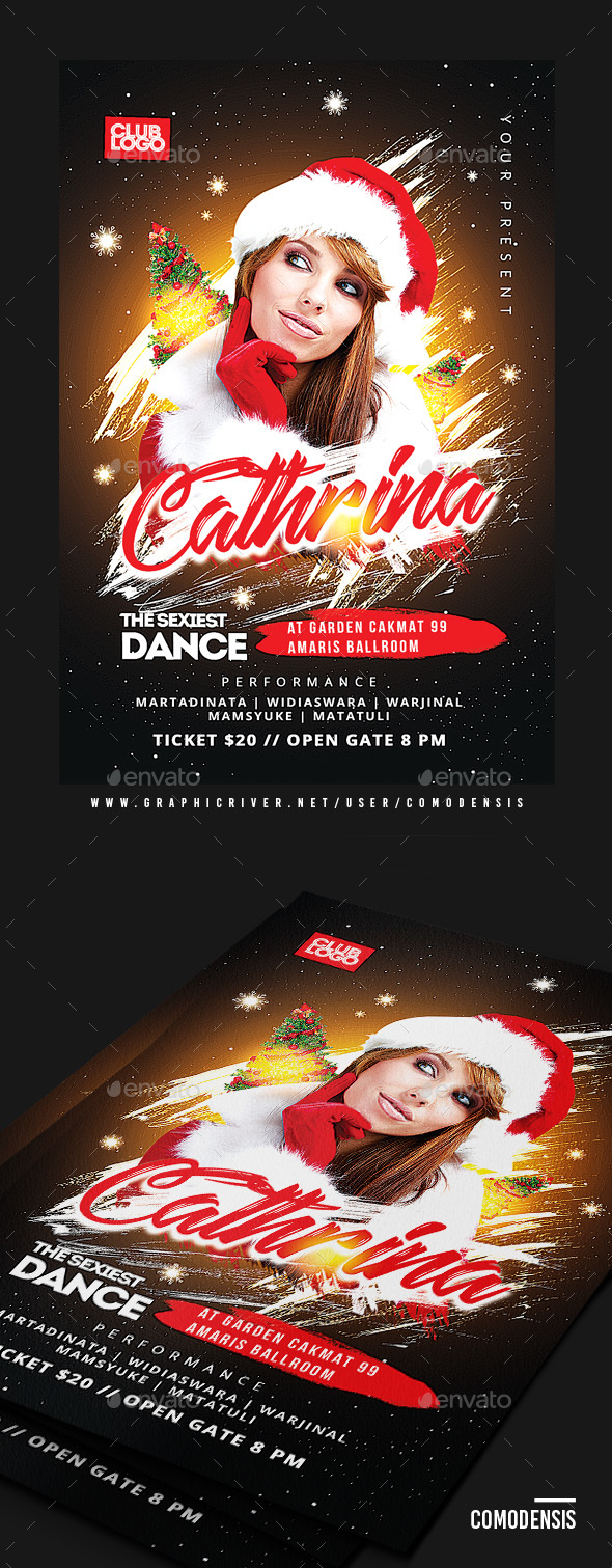 Christmas Party Flyer Template - Clubs & Parties Events