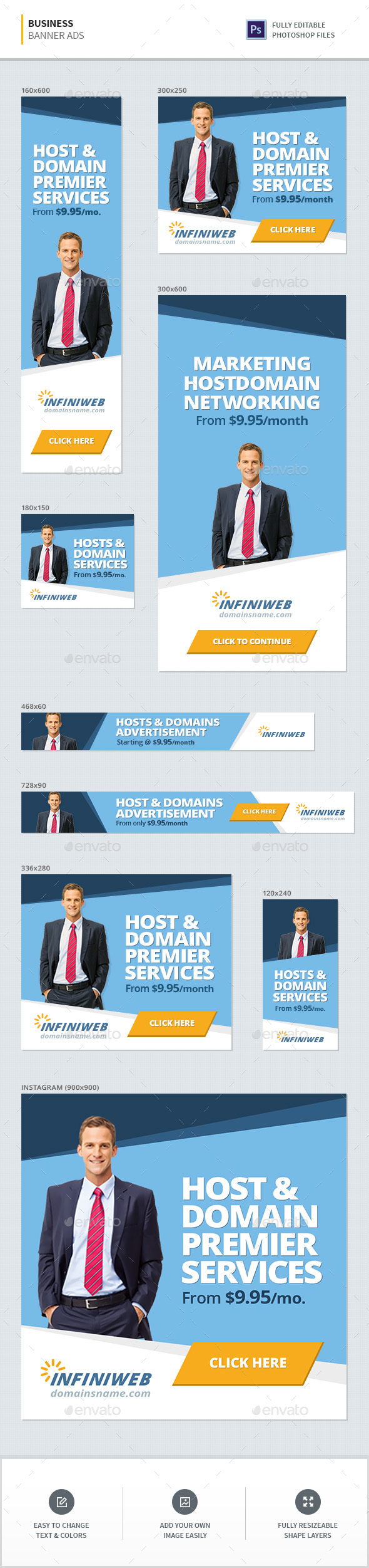 Business Banners - Banners & Ads Web Elements
