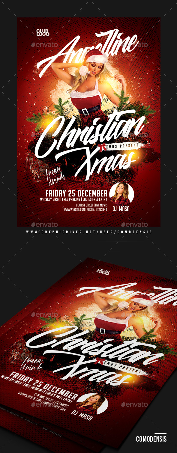 Dj Christmas Party Flyer - Clubs & Parties Events