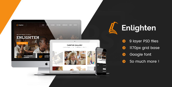 ThemeForest Enlighten Education PSD Template 20908268 ThemeForest Enlighten Education PSD Template 20908268