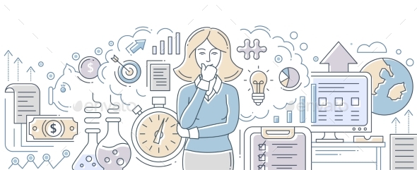 Business Process Management - Modern Flat Design - Concepts Business