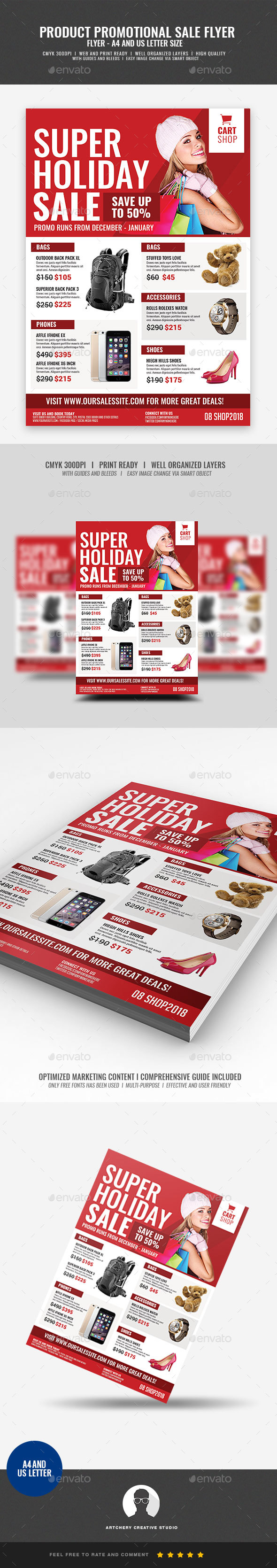GraphicRiver Product Sale Promotional Flyer 21008985