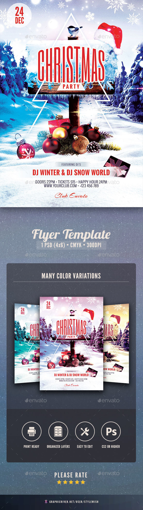 Christmas Party Flyer - Clubs & Parties Events