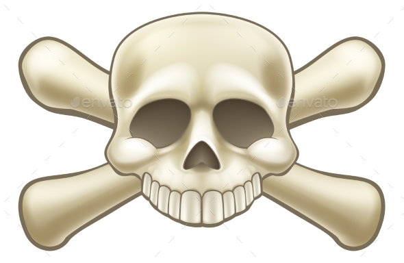 GraphicRiver Skull and Crossbones Pirate Cartoon 21009272 GraphicRiver Skull and Crossbones Pirate Cartoon 21009272