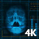 Scan of a Human Skull, 4 in 1 Looped Hud Interface Medical Equipment - VideoHive Item for Sale