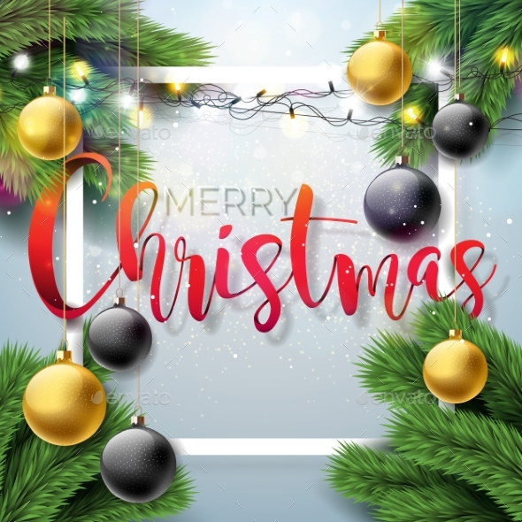 Vector Merry Christmas Illustration - Christmas Seasons/Holidays