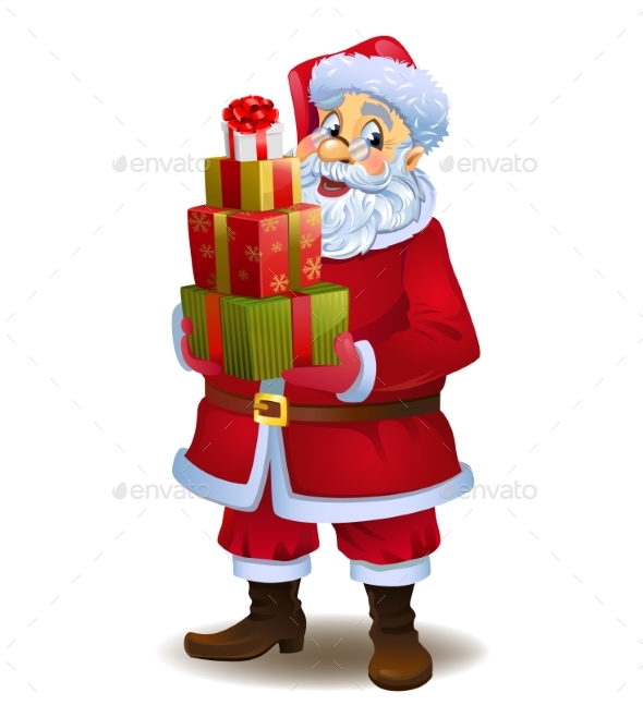GraphicRiver Santa Claus with Gifts 21010548