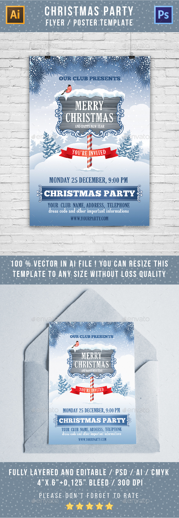 Christmas Flyer - Clubs & Parties Events