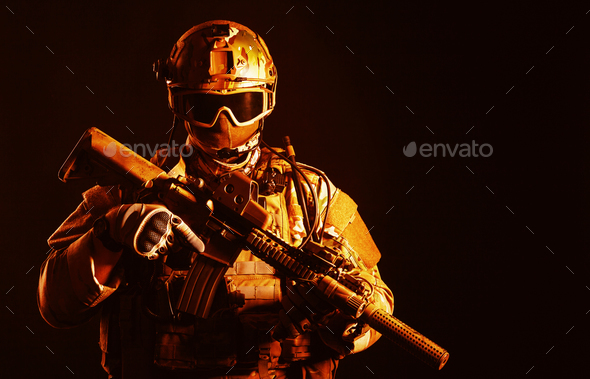 Special forces soldier - Stock Photo - Images
