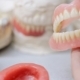 False Teeth Clicking Against the Background of Models of the Teeth - VideoHive Item for Sale
