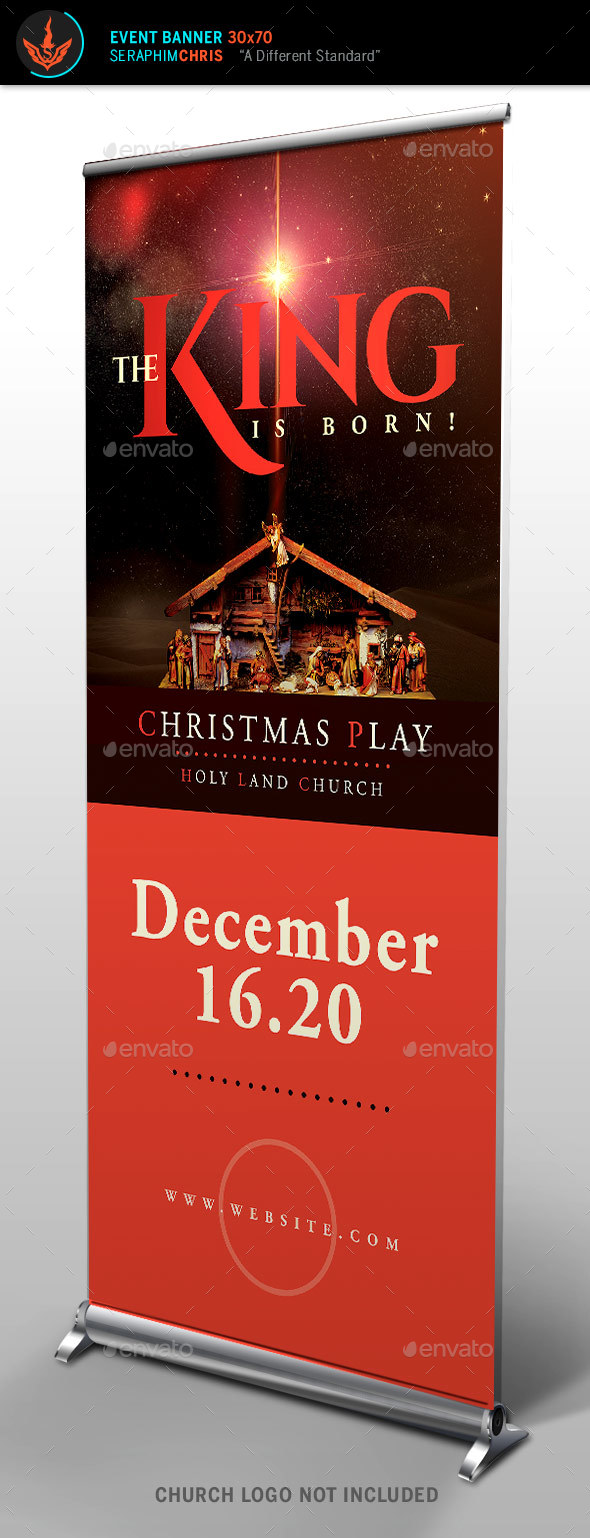 GraphicRiver The King Is Born Christmas Roll Up Banner Template 21013517 GraphicRiver The King Is Born Christmas Roll Up Banner Template 21013517