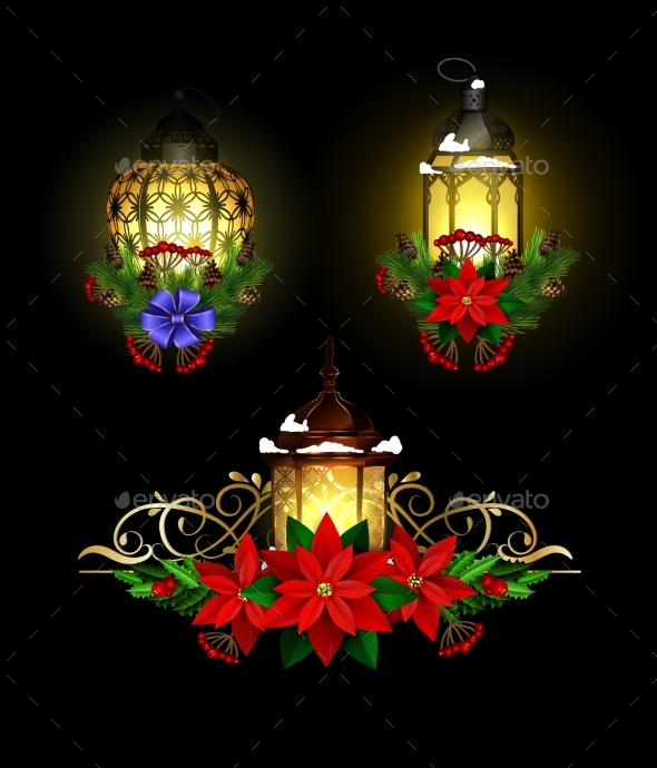GraphicRiver Christmas Decoration with Street Light 21013557 GraphicRiver Christmas Decoration with Street Light 21013557