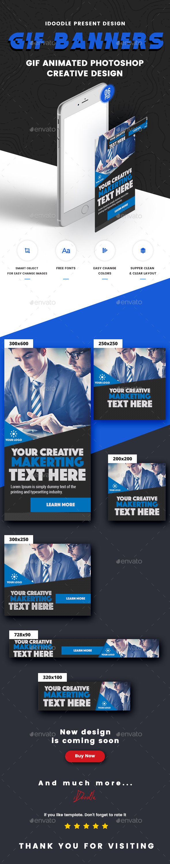 Animated GIF Business Banner Ad - Banners & Ads Web Elements