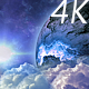 Abstract Clouds in Space and Planet with the Shine Star - VideoHive Item for Sale