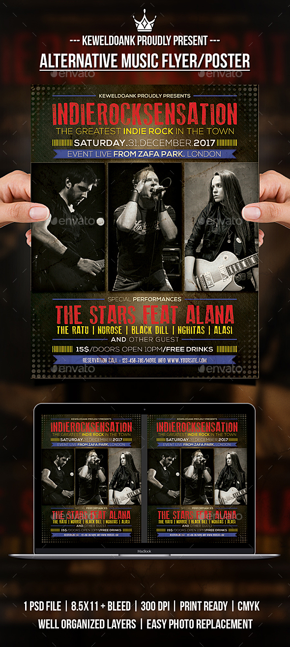 GraphicRiver Alternative Music Flyer Poster 21014532 GraphicRiver Alternative Music Flyer Poster 21014532