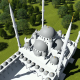 Top View of the Mosque and Trees - VideoHive Item for Sale