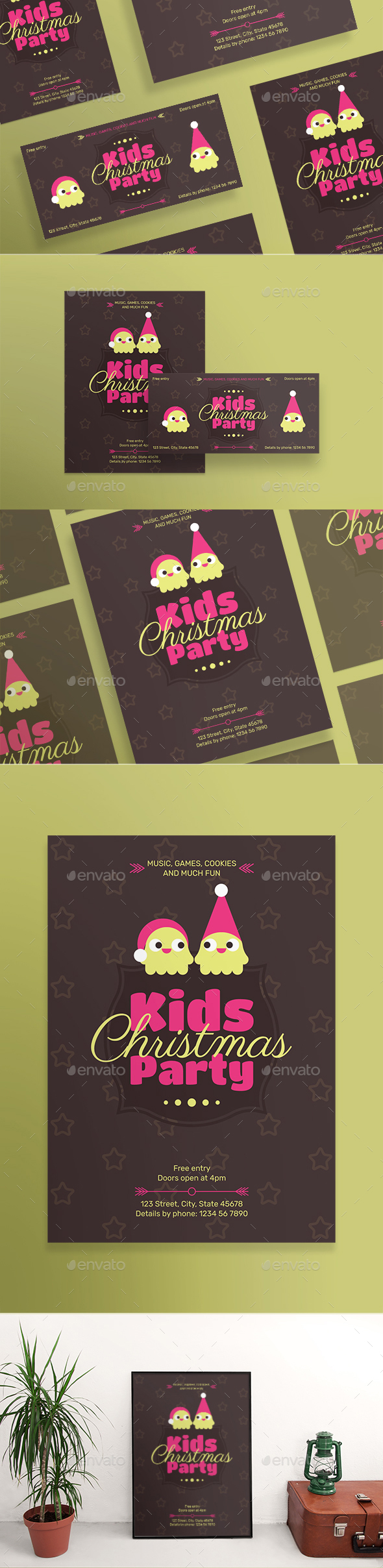 Kids Christmas Party Flyers - Clubs & Parties Events