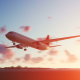 The Plane Landing to San Antonio in USA at Sunset The Plane Landing to San Antonio in USA at Sunset - VideoHive Item for Sale