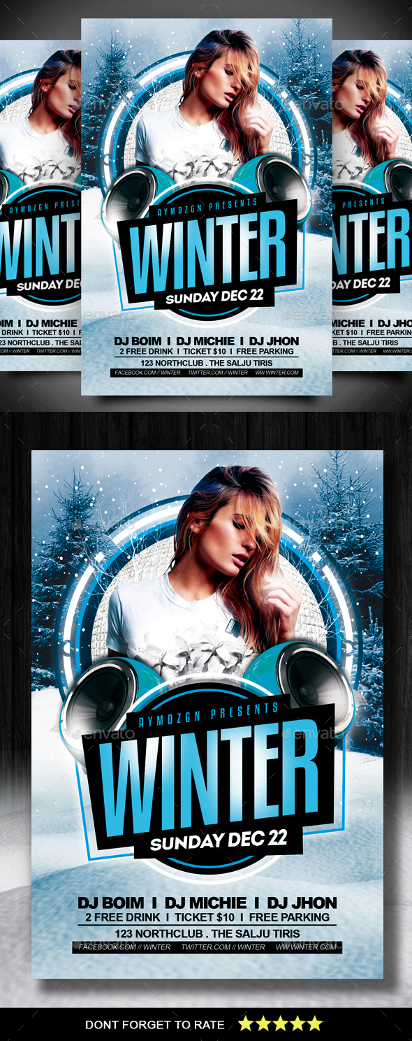 Winter Flyer - Clubs & Parties Events