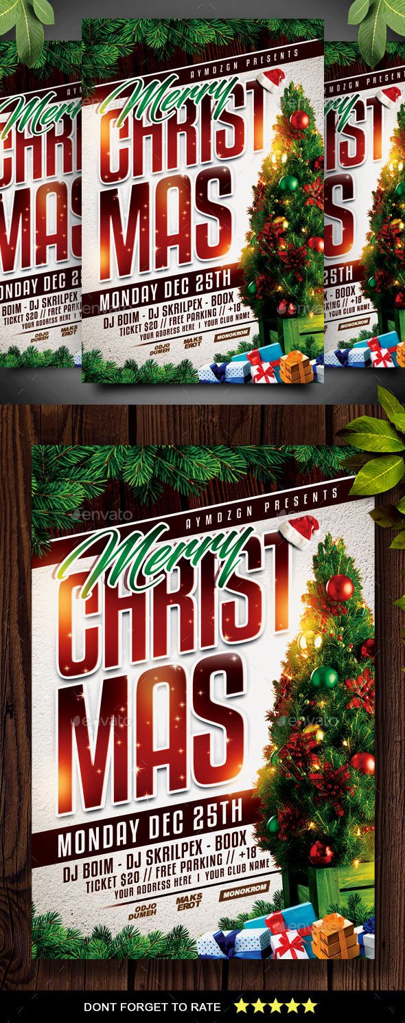 GraphicRiver Christmas Flyer 21016432 GraphicRiver Christmas Flyer 21016432