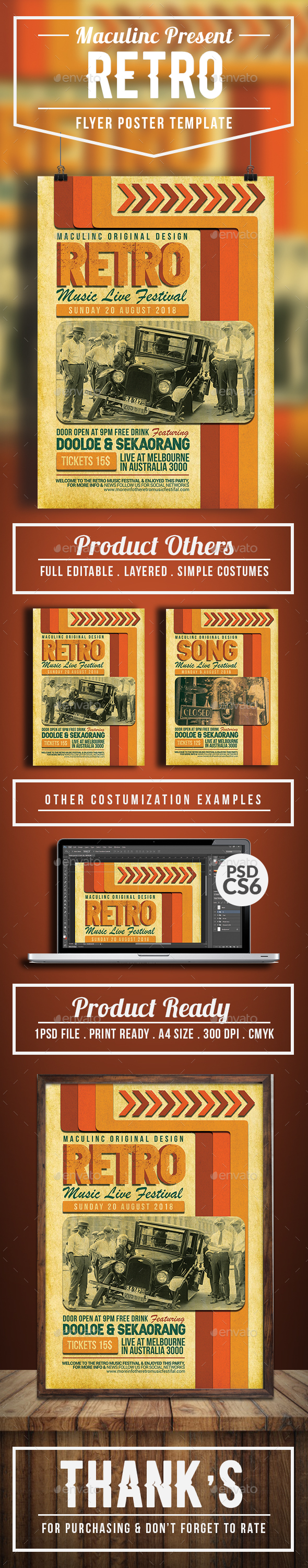 Retro Flyer/Poster Vol.2 - Concerts Events