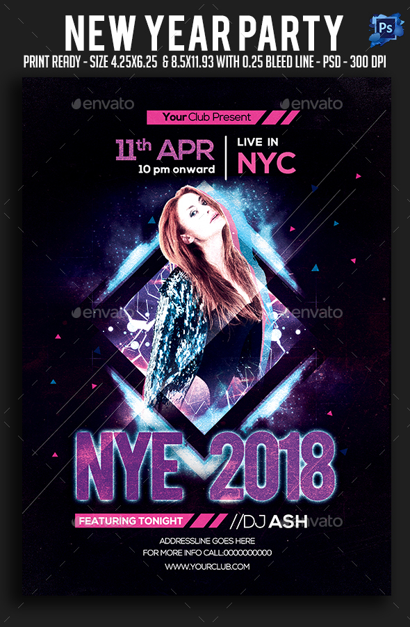 GraphicRiver New Year Party Flyer 21016974 GraphicRiver New Year Party Flyer 21016974