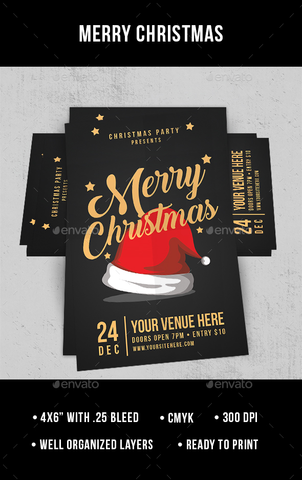 Merry Christmas - Flyer - Clubs & Parties Events