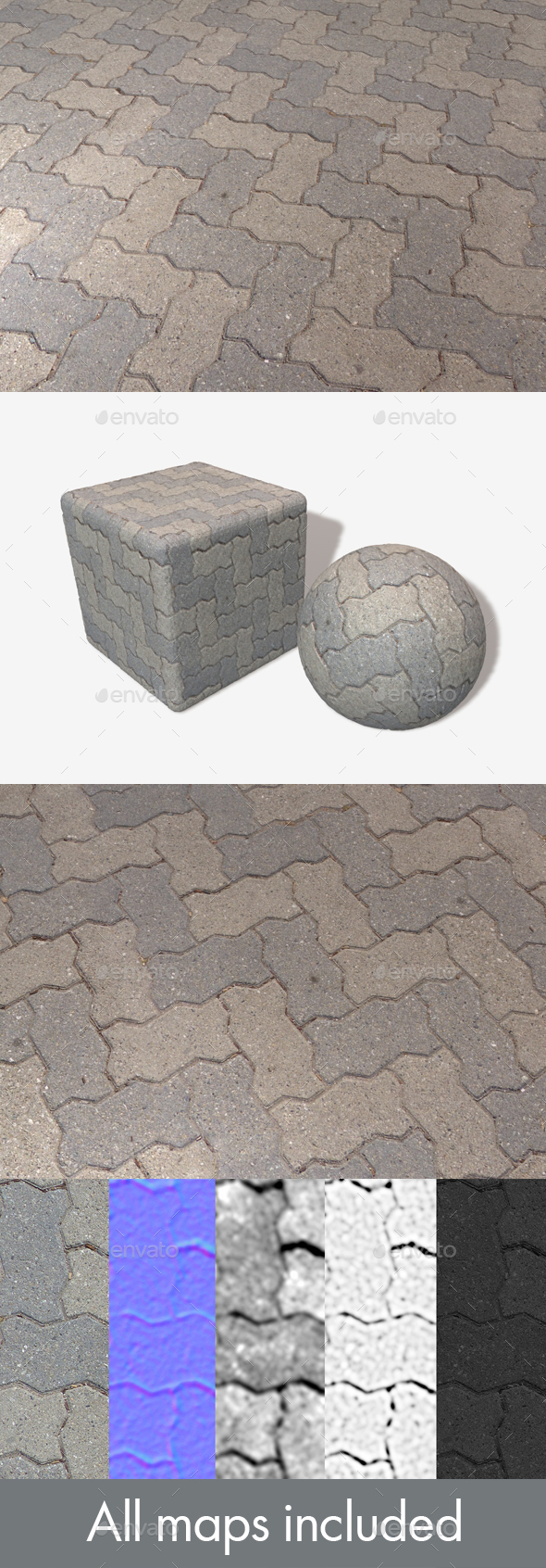 Zig Zag Brick - 3Docean 21019074