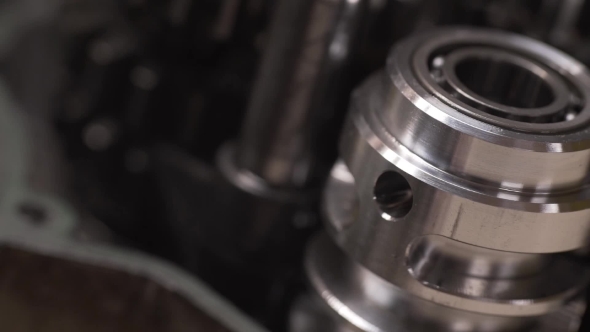 Bike Gearbox Repair on the Table Moving Slider