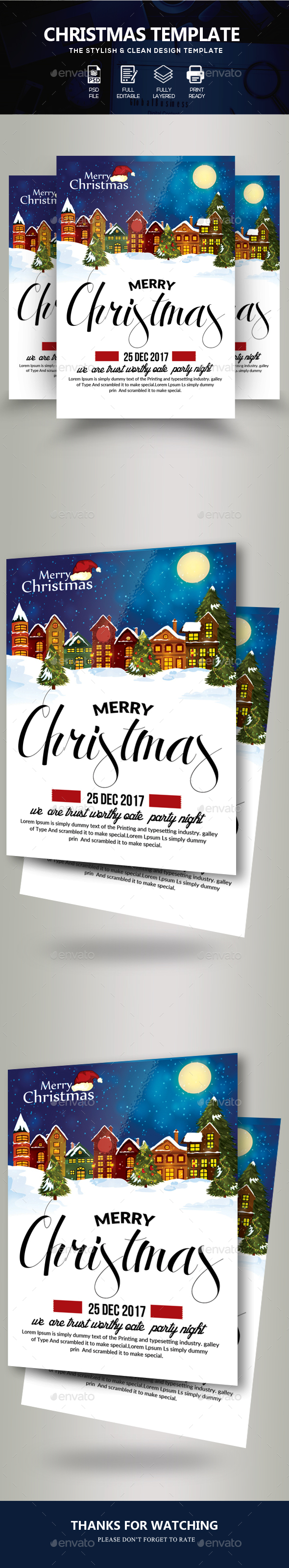 Marry Charistmas Flyer Template - Events Flyers