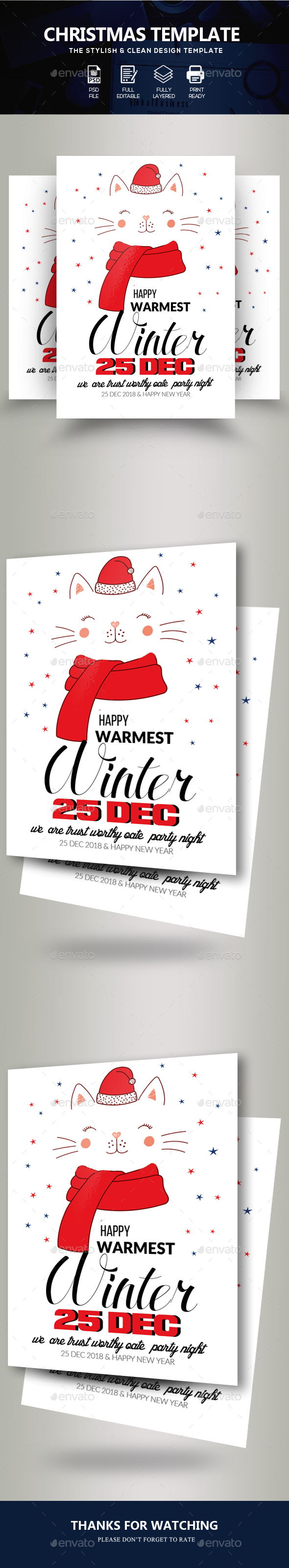 Charistmas Greeting Flyer - Events Flyers