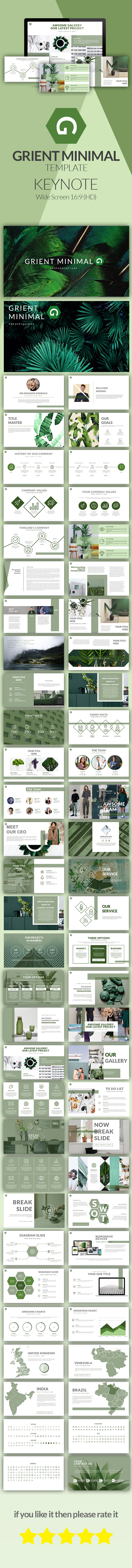 Grient Minimal Presentations - Keynote Templates Presentation Templates