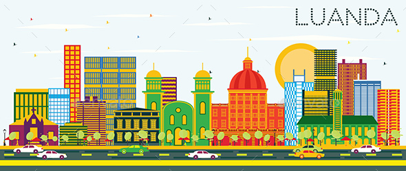 GraphicRiver Luanda Angola Skyline with Color Buildings and Blue Sky 21020353 GraphicRiver Luanda Angola Skyline with Color Buildings and Blue Sky 21020353