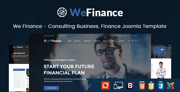 We Finance - Consulting Business, Finance Joomla Template - Business Corporate