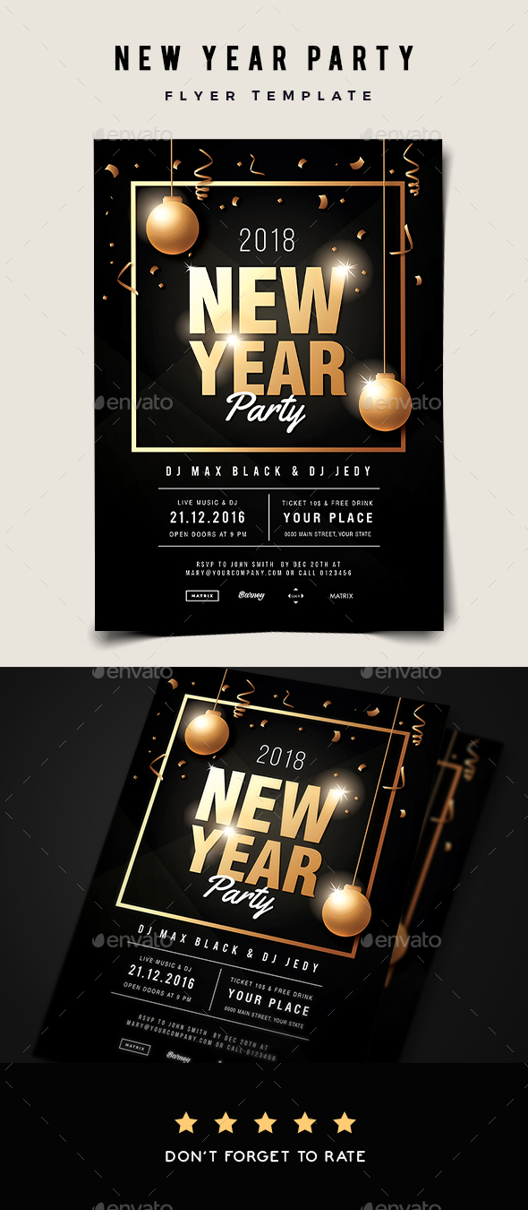 GraphicRiver New Year Party Flyer 21021363 GraphicRiver New Year Party Flyer 21021363