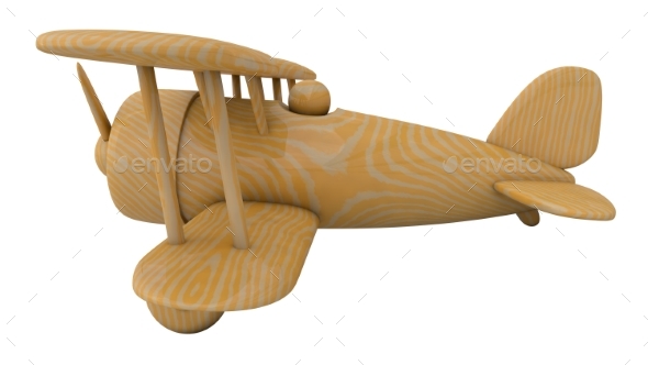 GraphicRiver Wooden Toy Airplane 21022237