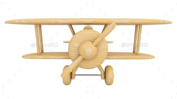 GraphicRiver Wooden Toy Airplane 21022240