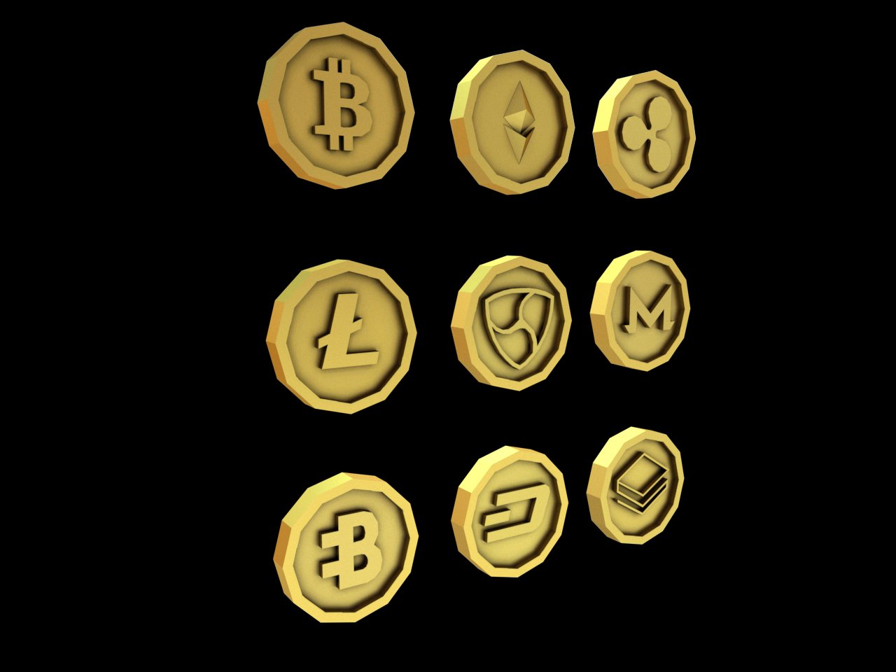 Crypto Coins by eruser | 3DOcean