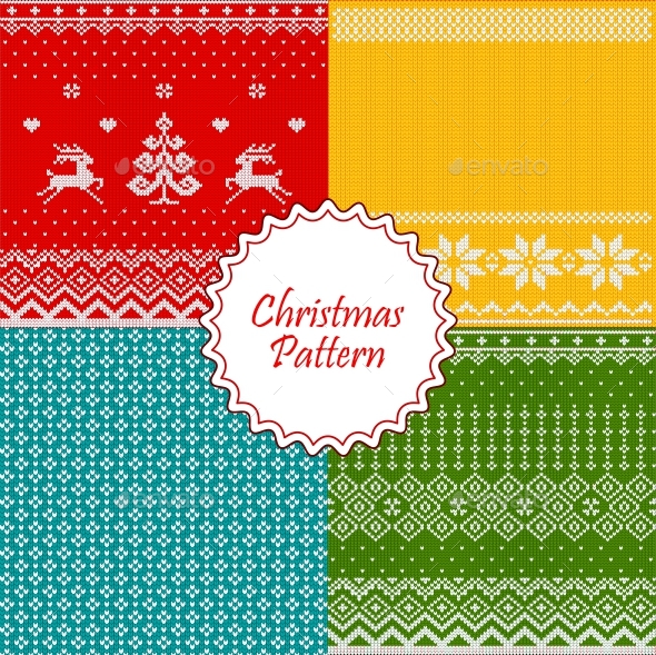 Christmas Knitted Patterns - Patterns Decorative