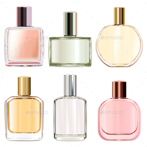 GraphicRiver Vector Female Perfume Icons 21023707